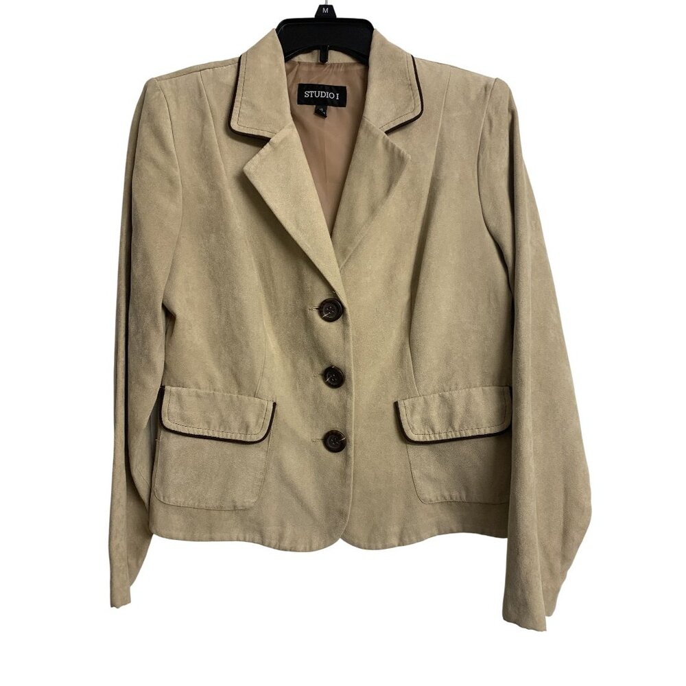 Studio 1 10 Cropped Blazer Lightweight Minimalist Fall